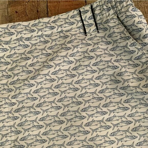 True flies men’s size xx-large board shorts with fish in blue and white - Picture 10 of 10